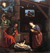 SAVOLDO, Giovanni Girolamo Adoration of the Shepherds sw oil painting artist